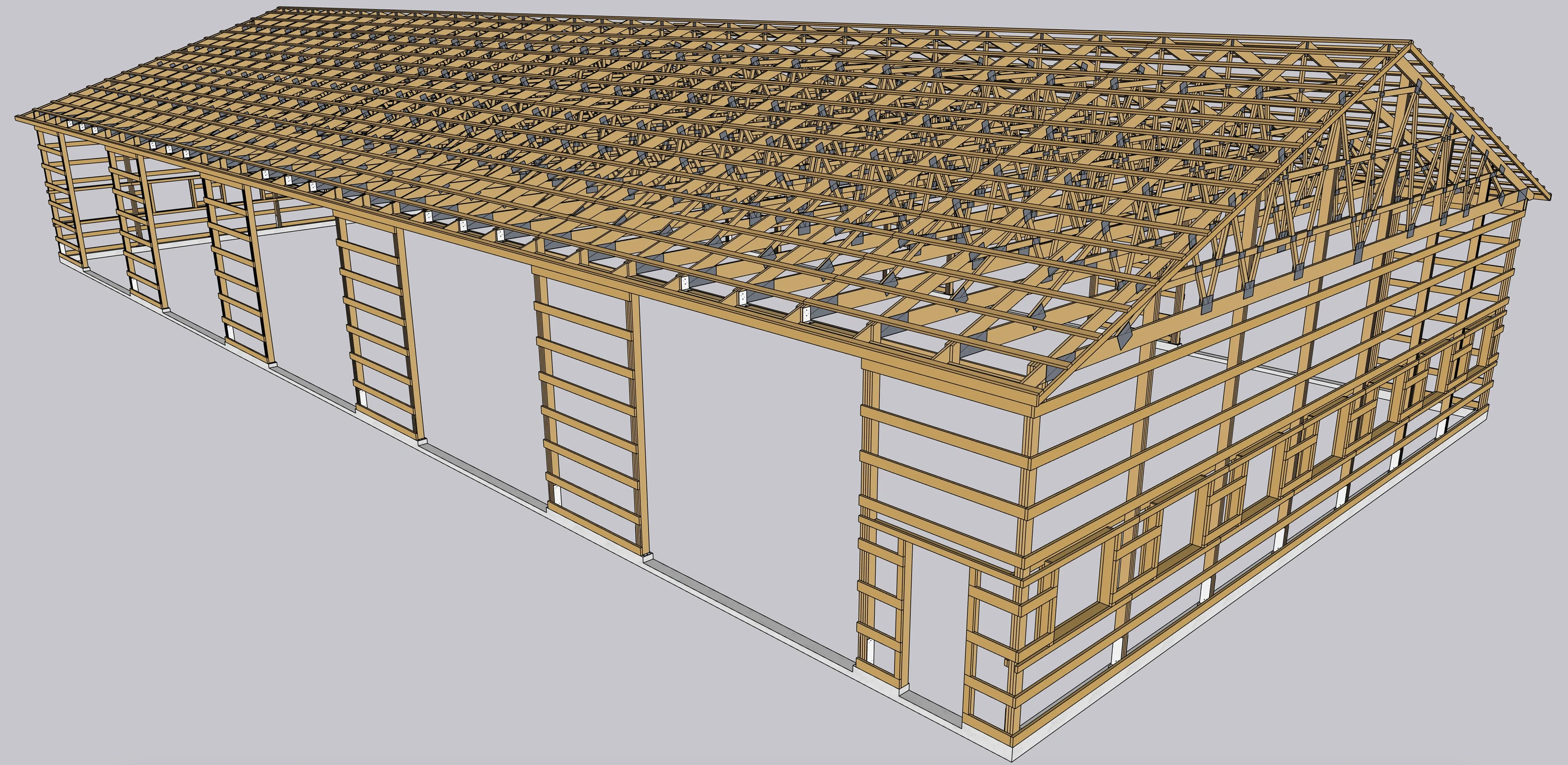 Three-dimensional timber framing reference model